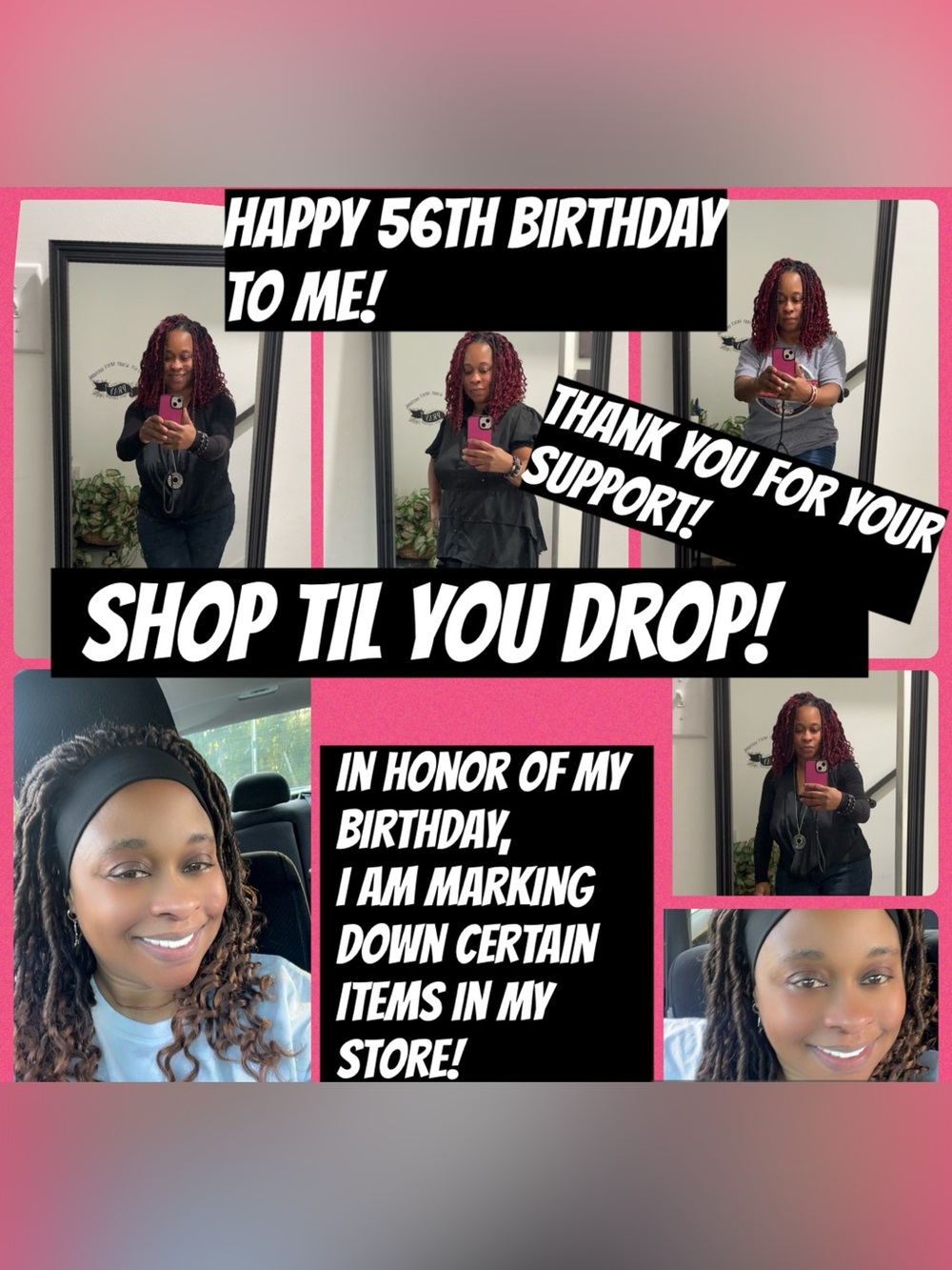 **Do Not Buy From This Post! Happy 56th Birthday Celebration! Discount items!